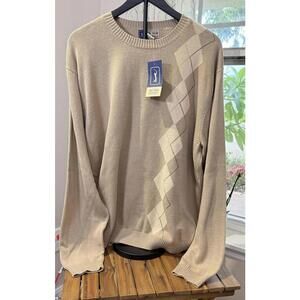 PGA Tour Originals Sweater Mens 2XL Argyle Pullover Golf New With Tags NWT